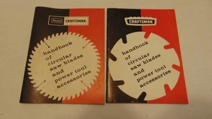 VINTAGE 1965 & 1971 PAIR OF CRAFTSMAN HANDBOOK OF CIRCULAR SAW BLADES - Picture 1 of 5