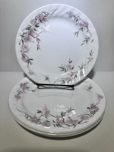 4er Set Corelle Glyzinie SALAT DESSERT BROTTELLER Flieder Lila Wirbel 7,25" - Bild 1 von 6