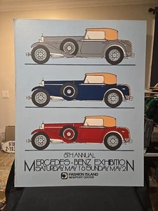 1984 8° Annuale Mercedes-Benz Esposizione Isola della Moda 28x22 Show Poster Board - Foto 1 di 10