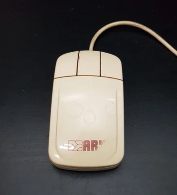 ARX PC COMPUTER THREE-BUTTON BALL MOUSE WITH RS232 SERIAL INTERFACE PLUG VINTAGE - Image 1 of 4