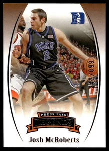 2007-08 Press Pass Legends Bronze Josh McRoberts 247/899 Duke #3 A42 - Bild 1 von 2