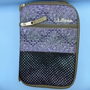 LL Bean isolierte weiche Lunchbox mehrfarbig geometrisch lila, türkis & pink GUC - Bild 1 von 4