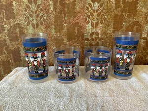 Lot 58 - (4) Heavy Plastic Cups, Featuring Nutcrackers, 4” & 6” Tall - Picture 1 of 5