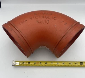 Victaulic No. 10 6" 90° Grooved End Elbow Pipe Fitting 168.3mm ron - Picture 1 of 4