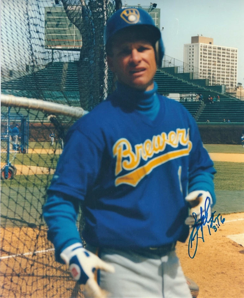 Autographed SCOTT FLETCHER Milwaukee Brewers 8x10 Photo - COA - Изображение 1 из 1