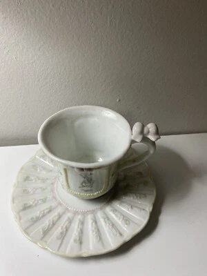 Juego de tazas y platillos Precious Moments de marzo  Foto 1 de 4