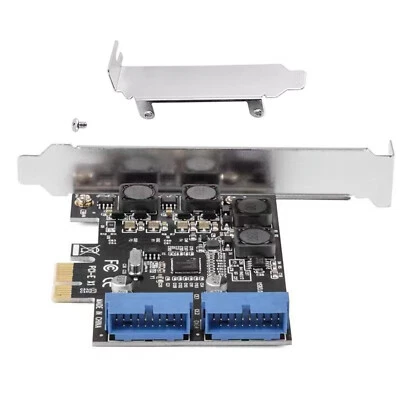 New PCIE to Internal 2 Port 19Pin Header 4 Port USB 3.0 Expansion Adapter Card - Image 1 of 4