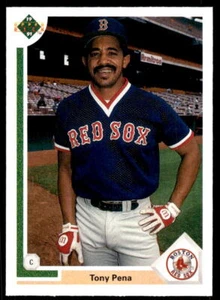 1991 Baseballkarte Upper Deck 652 Tony Pena Boston Red Sox - Bild 1 von 2