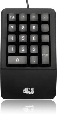 Adesso AKB-618UB EasyTouch - Numeric keypad - USB - Black - Image 1 of 4