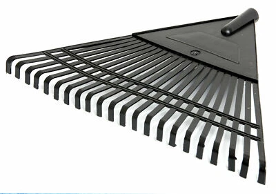 XXL Rechen 48cm großer Kunststoff Laubrechen Gartenrechen Laubbesen extra breit - Bild 1 von 4