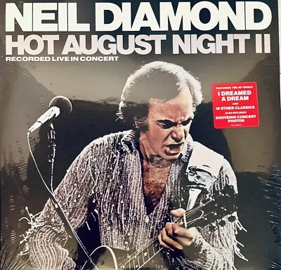 NEIL DIAMOND 2LP Hot August Night II (1987) US Columbia SEALED w HYPE STICKER - Image 1 of 4