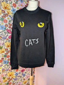 Vintage Cats The Musical Crewneck Sweatshirt Andrew Lloyd Webber Black Size S - Picture 1 of 5