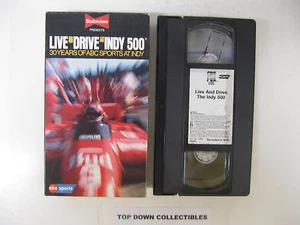 Live & Drive The Indy 500 30 Years Of ABC Sports At Indy 1989 VHS - Imagen 1 de 2