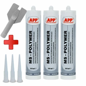 3x MS Polymer - Spritzmasse Nahtabdichtung 290ml grau - Bild 1 von 1