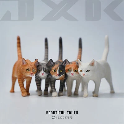 JXK 1:6 Scale Garden Cat Model Felis Catus Cute Animal Accessory Decor Gift Toy - Image 1 of 4