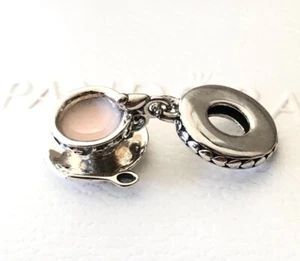 RETIRED~ Pandora Pink Enchanted Tea Cup Charm #797064EN160 + FREE Box +Tag - Picture 1 of 8