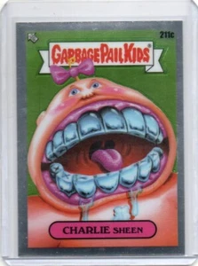 2022 GPK Garbage Pail Kids Series 5 Rare 211c Variation CHARLIE SHEEN SP FS&H - Picture 1 of 2