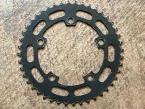 Black SUNTOUR Style 44T CHAINRING Old School BMX Sprocket Sugino Tuf Neck Pro - Picture 1 of 3