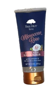Exfoliante de azúcar Tree Hut Bare MOROCCAN ROSE preparación para afeitar 9 oz + exfoliante para labios DESCONTINUADO - Imagen 1 de 3