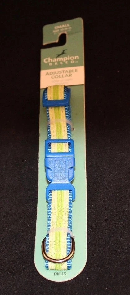 Collar ajustable Champion Breed talla pequeña 10-16 en azul BK15 Foto 1 de 1