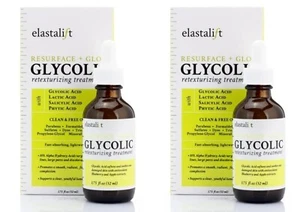 2X Elastalift Resurfacing Glycolic Acid Facial Peel Pores Line Texture 1.75 oz. - Picture 1 of 5