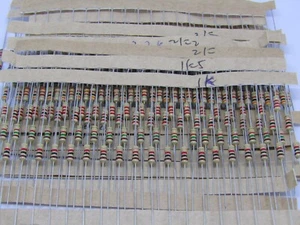 Carbon Film Resistor 4 Band 5% Tolerance 1/4W Power 1k ohm ~ 820k ohm 1.4w Power - Picture 1 of 117