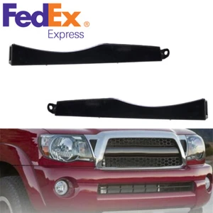 2 x Piezas de decoración de relleno de plástico para faros de parachoques delanteros de automóvil para Toyota Tacoma - Imagen 1 de 12