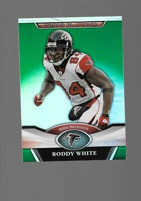 Falcons 🏈 Roddy White, Topps Platinum, Emerald - Image 1 of 2