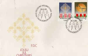 A5 Finlandia 1985, FDC - 29.11.85, Navidad-Joulu, Jul. - Imagen 1 de 1