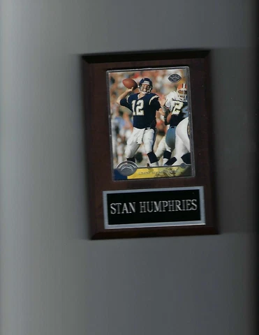STAN HUMPHRIES PLAQUE SAN DIEGO CHARGERS FOOTBALL NFL   C Cover