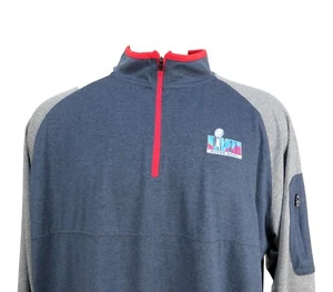 NFL Super Bowl 2022 Herren 3XL Blau 1/2 Zip Shirt - Bild 1 von 8