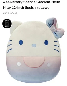 SELECT SERIES Squishmallows Sparkle Gradient Hello Kitty        50th Anniversary - Picture 1 of 5