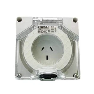 Clipsal Socket Outlet 10A 250V 56 Series 56SO310LE - Picture 1 of 7