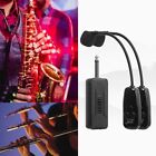 Wireless Saxophone Flute Microphone Stable Uhf Transmission Long Battery Life