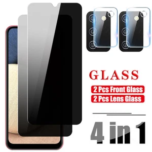 Para Samsung Galaxy A02S A03S Privacidad Protector de pantalla templada / Protector de cámara - Imagen 1 de 17