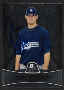 2010 BOWMAN PLATINUM PP 21 Chris Withrow LA DODGERS SIGNED AUTOGRAPH AUTO COA - Picture 1 of 1