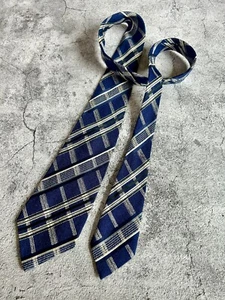 Vintage Kids Blue Short and Tapered for a smaller Knot Tie Necktie  46/3 - Picture 1 of 6