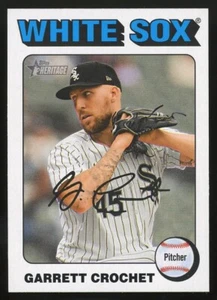 2024 Topps Heritage High Number Garrett Crochet White Border #627 - Picture 1 of 2