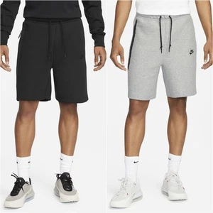 Nike Sportswear Tech Fleece Men's Shorts Zip Pockets Black Grey Size S-XL FB8171 - Picture 1 of 26