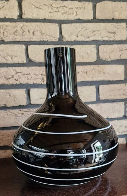 Casablanca Design Vase "Uderzo" 52905 Glas schwarz Modern ART Style - Bild 1 von 1