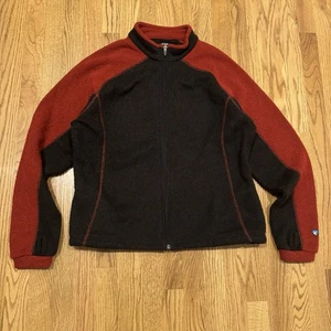 Kuhl Alfpaca 1/4 Zip Pullover Fleece Sweater Women’s Size XL Red Brown - Picture 1 of 13