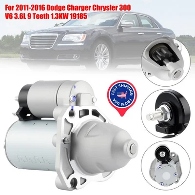 19185 Starter for 2011-2016 Dodge Challenger Charger Durango Chrysler 300 3.6L - Изображение 1 из 4