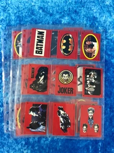 Batman The Movie 1st Series Small Size Sticker Complete Chase Set by Topps 1989 - Bild 1 von 7