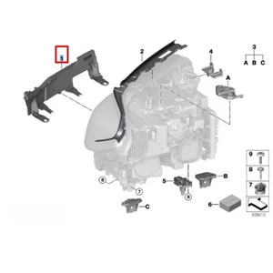 Headlamp Holder Headlight Bracket Direct Replacement Quick Installation - Picture 1 of 5