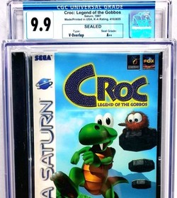 CROC Legend of Gobbos SEGA SATURN 1997 CGC Graded 9.9 A++ PSA VGA - RARE POP 1!