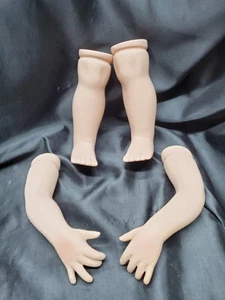 S2 Vintage 7" Porcelain Doll Legs and arms For Doll Making and Repair - Picture 1 of 15