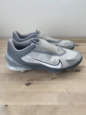 Nike Force Zoom Trout 8 Pro Gray Metal Baseball Cleats CZ5915-001 Mens Size 13 - Image 1 of 4