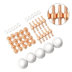 Premium Performance Plasma Cutter Consumables 45Pcs Set for LG40 PT31 Torch - Picture 1 of 24