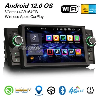 64GB 8-Kern Android 13 Autoradio Fiat Punto/Linea CarPlay Navi DAB+ WiFi OBD2 BT - Bild 1 von 4