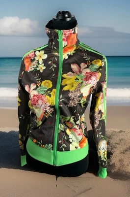 Adidas Original Jardim Brazilian Pattern Fruta Firebird Track Jacket SZ S - Image 1 of 4